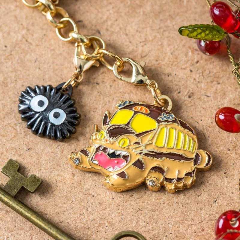 MY NEIGHBOR TOTORO - Catbus & Soot Sprite - Chainette charms